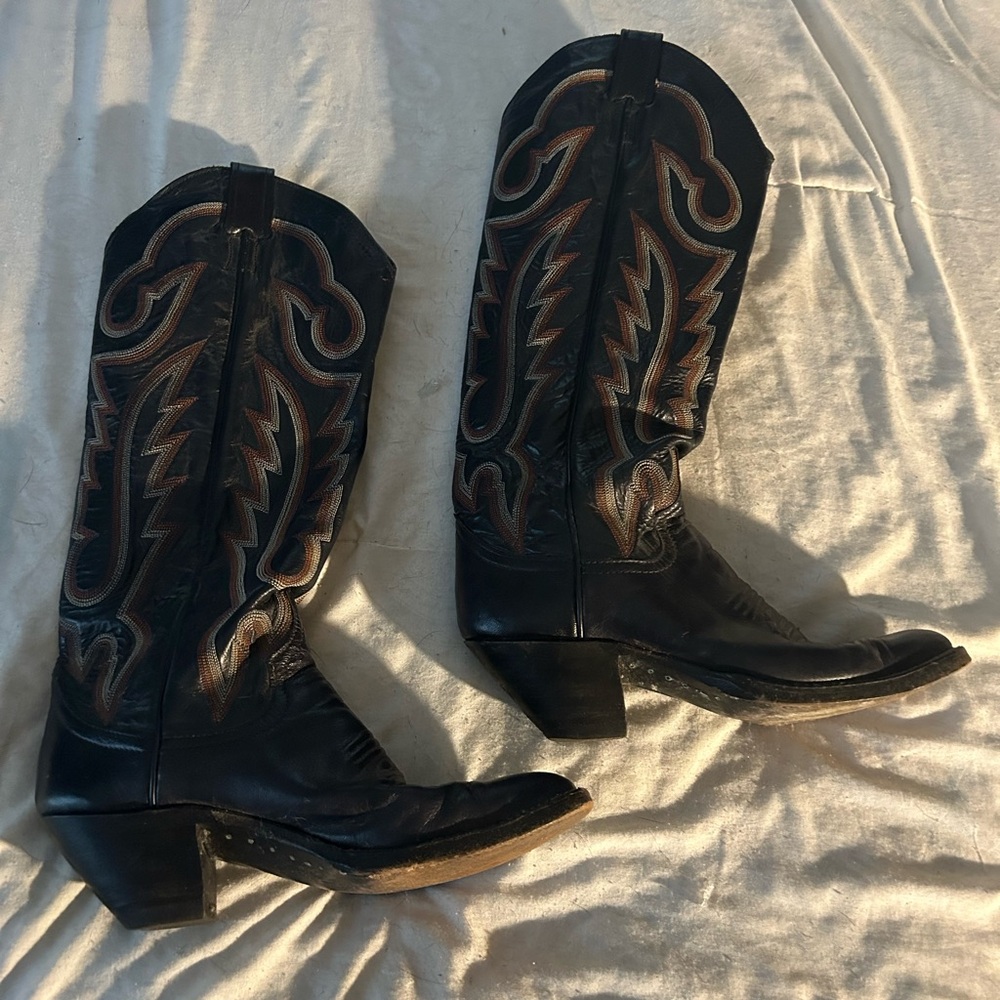 VINTAGE Women’s Houston,Texas own Cutter Bills Western Cowboy Boots!!!vintage